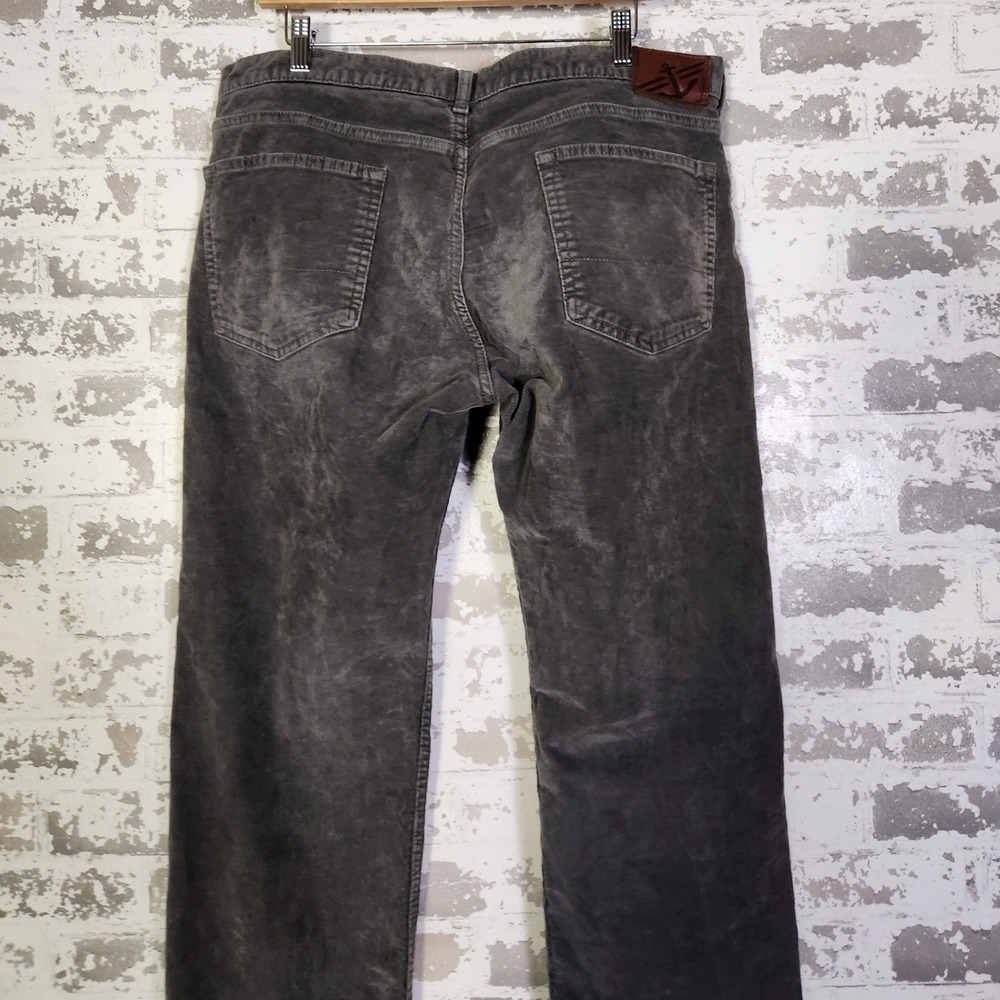 Dockers Mens Corduroy Pants Size 36x32 Charcoal Gray Straight Fit Casual Comfort - Picture 7 of 16